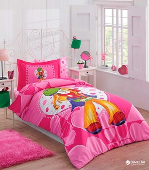 Дитяча постільна білизна Halley Princess, підліткова, ранфорс, рожевий, 3 предмети (2000008479967) - Pampik