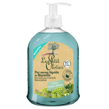 Мыло жидкое Le Petit Olivier 100%, аромат моря, 300 мл (3549620006100) - Pampik