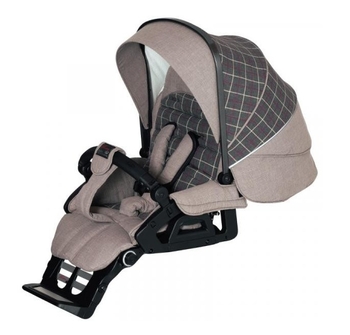 Универсальная коляска Hartan 2 в 1 Xperia GTS Beige Check, бежевый в клетку (2304123612) - Pampik - 3