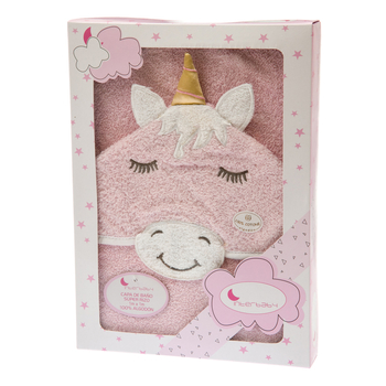Полотенце Interbaby Unicornio, розовый (8100271) - Pampik