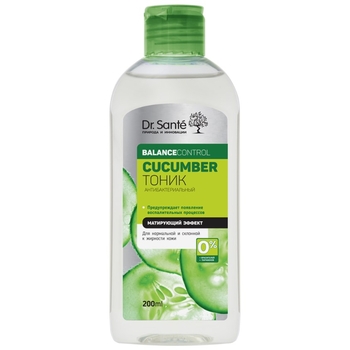 Антибактериальный тоник Dr. Sante Cucumber Balance Control, 200 мл - Pampik