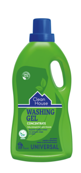 Гель для стирки Clean House Concentrate Universal, 1 л - Pampik