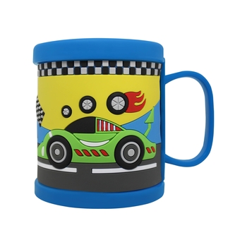 Дитяча кружка 3D Be Happy Cars, 300 мл, синій (К_ПВХ021) - Pampik