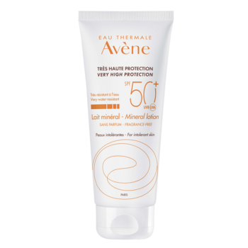 Солнцезащитное молочко минеральное Avene SPF 50+, 100 мл (217650) - Pampik