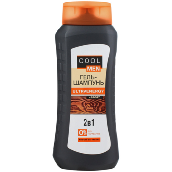 Гель-шампунь 2 в 1 Cool Men Ultraenergy Sport, 400 мл - Pampik