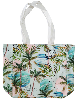 Сумка Offtop Пальмы, 35х40 см, зеленый (833676) - Pampik