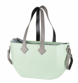 Сумка для коляски Nuvita MyMia, шкіра, м'ятний (NV8801M/02F/23G/13G/33G) - Pampik