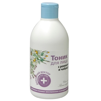 Тонік для обличчя Домашний Доктор Ромашка та чебрець, 300 мл - Pampik