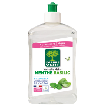 Жидкость для мытья посуды L'Arbre Vert Мятный Базилик, 500 мл - Pampik