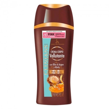 Рідкий крем для сухої шкіри тіла Clinians Fluida Corpo Velvet Body, з аргановим маслом та медом, 250 мл - Pampik