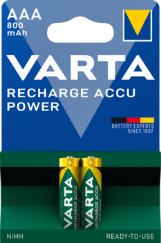 Акумулятор Varta ACCU AAA 800mAh Bli 2 (ready 2 use), 2 шт. (56703101402) - Pampik