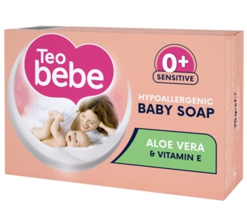 Mило тверде Teo Bebe Aloe Vera, 75 г (60168) - Pampik
