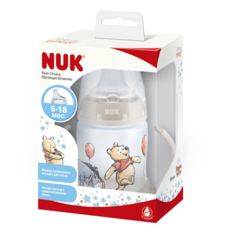 Бутылочка NUK First Choice Винни-Пух, 150 мл, серый (3954051) - Pampik - 2