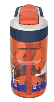 Поїльник Kambukka Lagoon Flying Superboy, 400 мл, помаранчевий (11-04019) - Pampik - 2