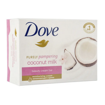 Крем-мило Dove Purely Pampering Coconut Milk Beauty Cream Bar Кокосове молочко та пелюстки жасмину, 100 г - Pampik