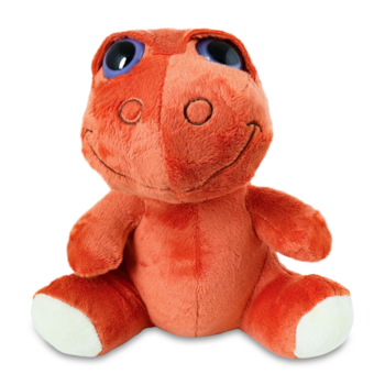 Мягкая игрушка Offtop Динозавр, коралловый (860269) - Pampik