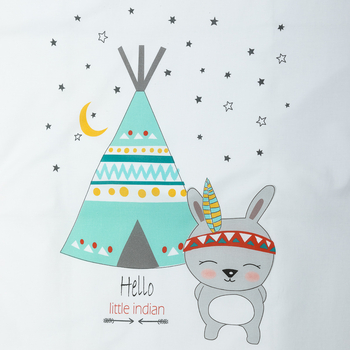 Комплект постільних приналежностей Interbaby Tipi Oso Blanco, 6 одиниць (8100245) - Pampik - 3