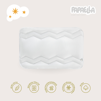 Подушка детская Papaella Baby Comfort, 60х40 см, белый (8-29615) - Pampik - 6