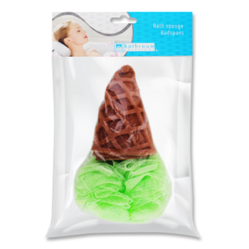 Мочалка Bathroom solutions Морозиво, в асортименті (850020) - Pampik