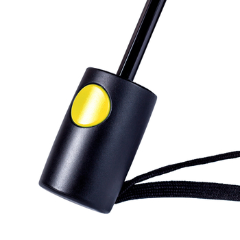 Парасолька напівавтоматична Bergamo Sky, чорний з жовтим (7040008) - Pampik - 5