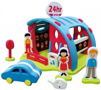 Пазл-іграшка об'ємна Baby Great Кафе мандрівника (GB-3DB) - Pampik