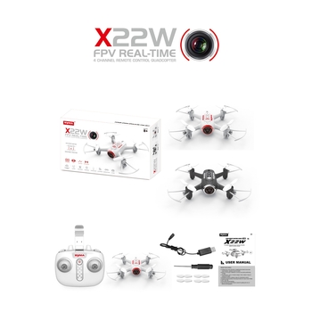 Радиоуправляемая игрушка Syma Квадрокоптер с FPV-камерой 14.2 cм (X22W) - Pampik - 3