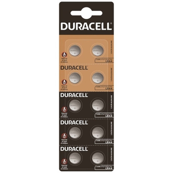 Батарейки Duracell HSDC LR44 5X2, 10 шт. (5008184) - Pampik