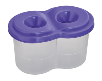 Стакан-непроливайка ZiBi Kids Line, з двома відділеннями, фіолетовий (ZB.6901-07) - Pampik