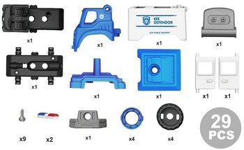 Конструктор DIY Spatial Creativity Поліцейська машина LM9023, синій (CJ-1614174) - Pampik - 3