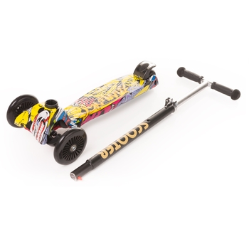 Самокат триколісний 4Baby Mini, жовтий (4MS03) - Pampik - 5