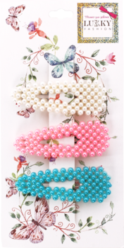 Набор заколок для волос Lukky, 3шт. (T19584) - Pampik