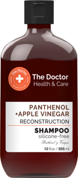 Шампунь The Doctor Health & Care Panthenol + Apple Vinegar Reconstruction Shampoo, 355 мл - Pampik