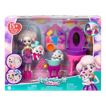 Игровой набор Enchantimals Салон красоты белого пуделя (HHC20) - Pampik