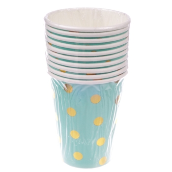 Набір склянок одноразових Offtop, 250 мл, зелений, 6 шт. (833632) - Pampik