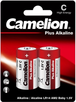 Батарейки Camelion 1,5V С LR14-BP2 Plus Alkaline, 2 шт. (LR14-BP2) - Pampik