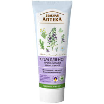 Крем для ног Зеленая Аптека против мозолей и натоптышей, 75 мл - Pampik