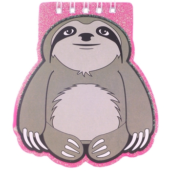 Блокнот на пружинке Offtop Ленивец, серый (860257) - Pampik