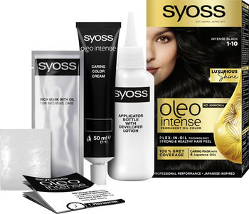 Фарба для волосся Syoss відтінок 45566 глибокий чорний, без аміаку, 115 мл - Pampik - 2