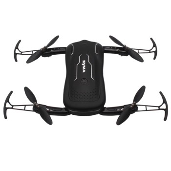 Радіокерована іграшка Syma Квадрокоптер з 2.4 ГГц керуванням складною конструкцією та FPV-камерою 25.5 cм (Z1) - Pampik