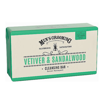Твердое мыло для душа Scottish Fine Soaps Vetiver and Sandalwood Men's Cleansing Bar Soap, 220 г (105012) - Pampik
