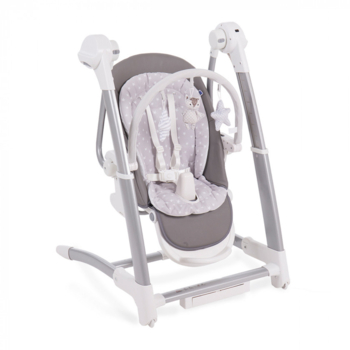 Стільчик для годування Kikka Boo 3в1 Swing Prima Grey (8952624) - Pampik