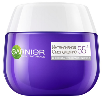 Денний крем проти глибоких зморшок Garnier Skin Naturals Інтенсивне омолодження 55+, для всіх типів шкіри, 50 мл (C4935800) - Pampik