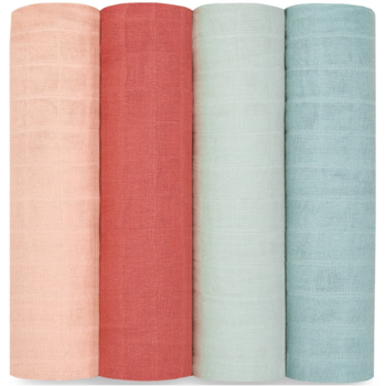 Набір багаторазових муслинових пелюшок Aden+Anais Mother Earth, 120х120 см, різнобарв'я, 4 шт. (ASWO40001) - Pampik - 2