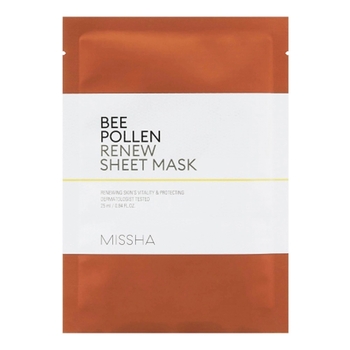 Маска для лица Missha Bee Pollen Renew, 25 мл - Pampik