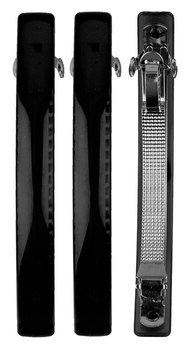 Набор зажимов для волос Titania, 3 шт., черный (7853 B) - Pampik