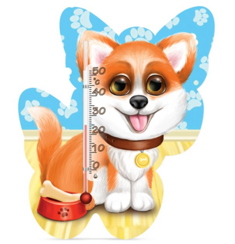 Термометр Склоприлад Сувенір Метелик Песик (300059) - Pampik