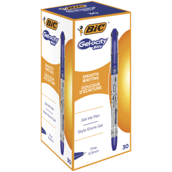 Ручка гелевая BIC Gel-ocity Stic, 0,7 мм, синий, 30 шт. (CEL1010265) - Pampik