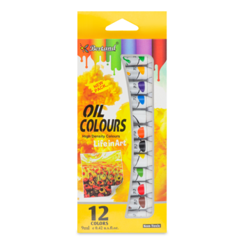 Набір масляних фарб Bertand, 12 кольорів, 9 мл (853805) - Pampik