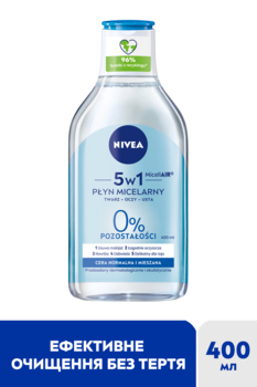 Міцелярна вода Nivea MicellAIR Дихання шкіри, для нормальної і комбінованої шкіри, 400 мл - Pampik - 2