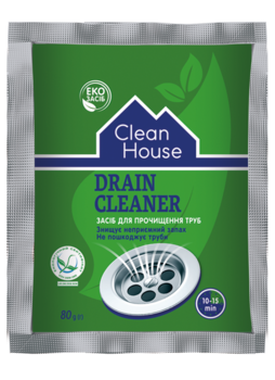 Засіб для прочищення труб Clean House, 80 г - Pampik